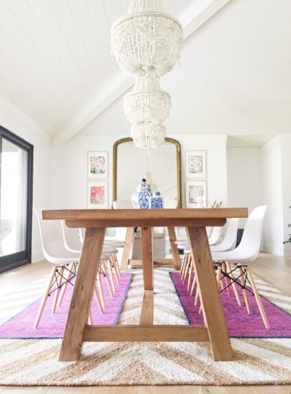 Pop of Colour Eclectic Dining Room Reveal