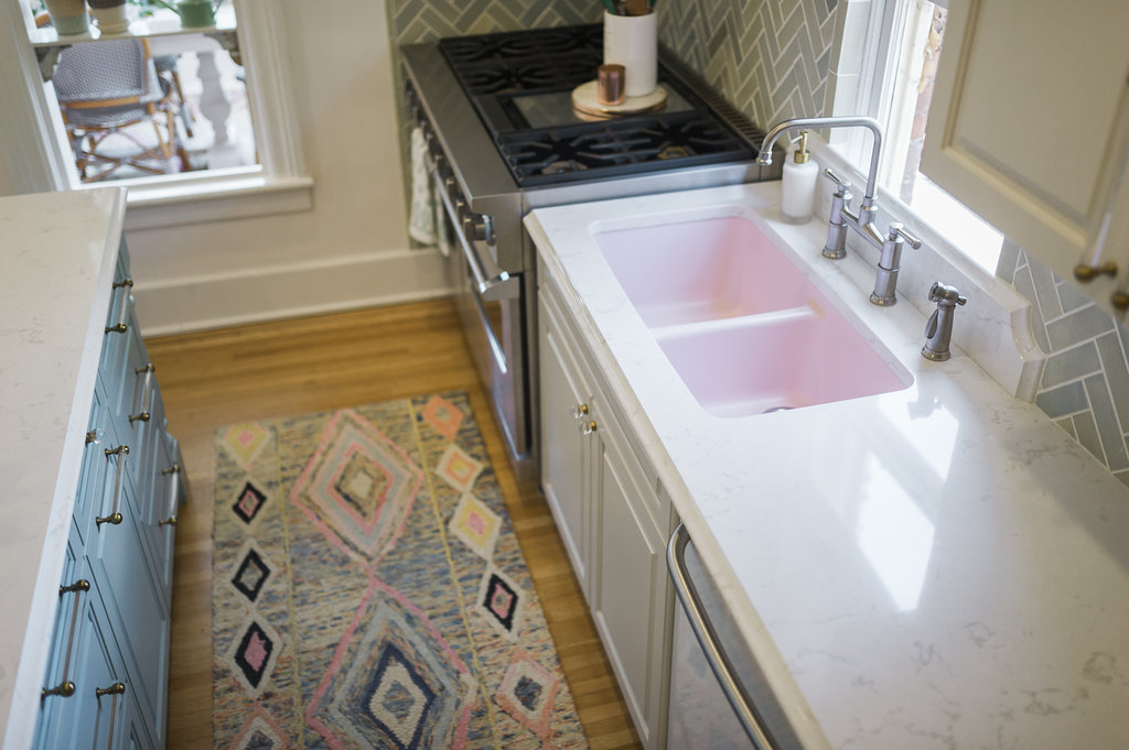 Whyte Company Pink Sink The Leslie Style Kitchen The