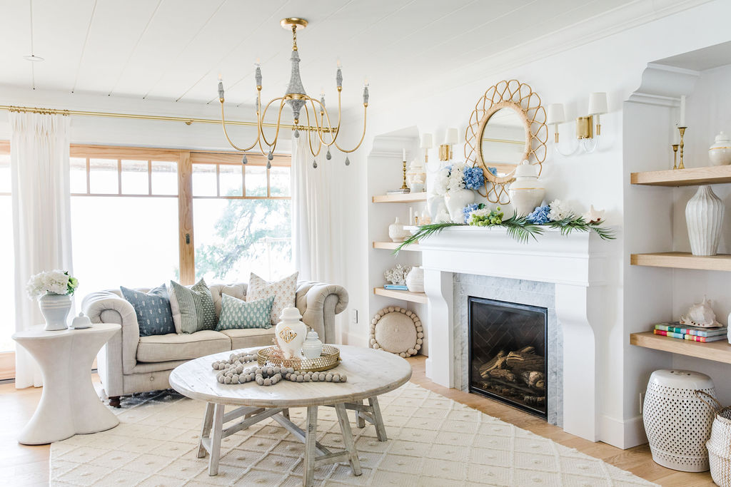 coastal chic living room